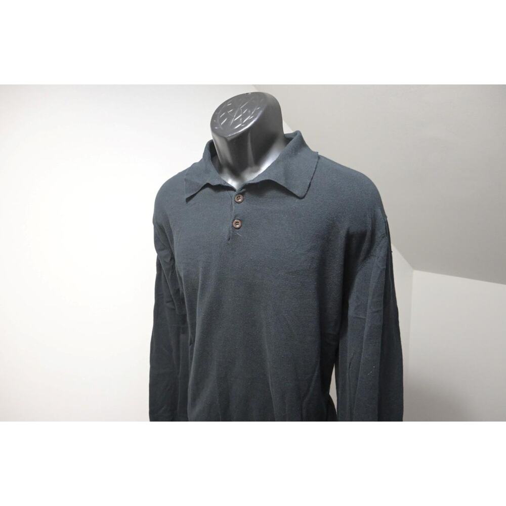 ORVIS Country Polo Camp Pullover Sweater Cotton Silk Cashmere‎ Mens Size XL